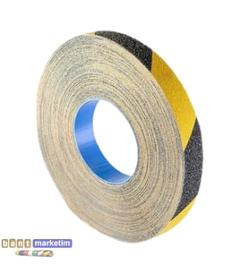 Sarı Siyah Merdiven Ve Zemin Kaydırmaz Kaymaz Bant 25mm X 25mt