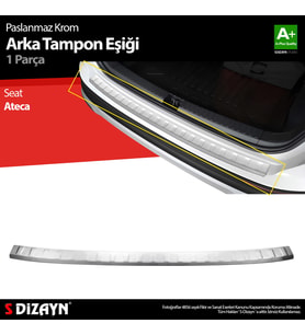 Seat Ateca Krom Arka Tampon Eşiği 2016-2020