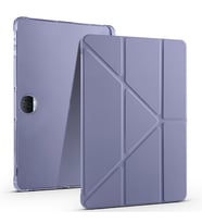 Honor Pad 9 Uyumlu Kılıf Zore Tri Folding Kalem Bölmeli Standlı Kılıf (Mor)