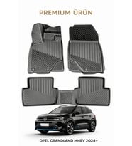 Opel Grandland MHEV 2025+ ile Uyumlu 3D Oto Paspas Premium