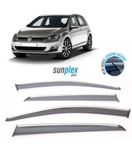 VW GOLF 6 2009-2013 İçin Cam Rüzgarlığı (Kromlu) 4 Prç. 1.SINIF