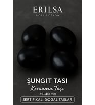 Sertifikalı Doğal Şungit (Shungite) Taşı Kütle 35-40 mm – Korunma ve Arınma Taşı (Çok Renkli)