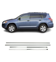 Toyota Rav4 Krom Cam Çıtası 4 Parça 2006-2012 Arası P.Çelik