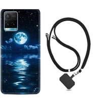 Vivo Y11S Y21S Y20 Y20S Y70 Kılıf Boyun Askılı Silikon Night Moon 1133