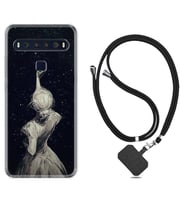 TCL 10L 10 Plus 10SE 20E 20SE 30 L7 Kılıf Boyun Askılı Silikon Star Woman 1332