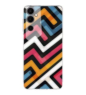 PrintiFy Tecno Pova Neo 2 Uyumlu Kamera Korumalı Labirent Grafiti Tasarımlı Şeffaf Silikon Kılıf