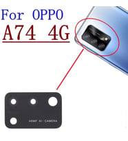 Tkgz Oppo A74 Arka Kamera Camı Lens Yapışkanlı