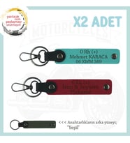 Sevdiğine Özel Hediye, İsim Plaka ve 0 Rh (+) Kan Grubu Yazılı x2 Anahtarlık, Kırmızı-K Turkuaz-Ysl (Çok Renkli)