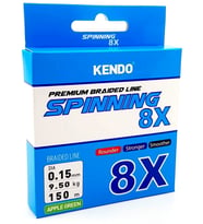 Kendo Spinning 8X Fighting 150 mt Örgü ip (Apple Green) 0.13mm