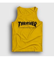 Presmono Unisex Sarı Logo V5 Thrasher Atlet 279120tt (Sarı)