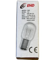 End 15W B15D Duylu Dikiş Makinesi Ampulü