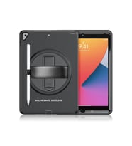 Newface Apple iPad 10.2 (7.nesil) Kılıf Hand Strap Tablet Kılıfı - Siyah