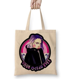 Billie Eilish Ocean Eyes Bez Çanta Uzun Saplı