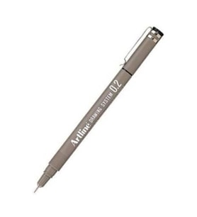 ARTLINE 232 DRAWİNG SYSTEM ÇİZİM KALEMİ 0.2mm SİYAH