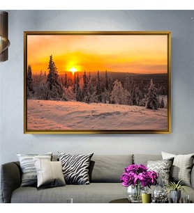 Altın Çerçeveli dekoratif tablo a1822 (Gold)