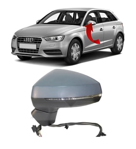 Audi A3 Hb 2012-2019 Sol Ayna Komple Katlanır 10 Pin 8V1857409G