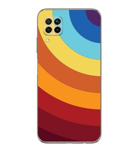 PrintiFy Huawei P40 Lite Uyumlu Kamera Korumalı Renk Cümbüşü A Tasarımlı Şeffaf Silikon Kılıf