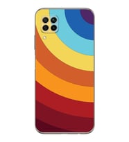 PrintiFy Huawei P40 Lite Uyumlu Kamera Korumalı Renk Cümbüşü A Tasarımlı Şeffaf Silikon Kılıf