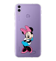 Huawei Honor 8c  Kamera korumalı Kapak Minnie Mouse Tasarımlı  Şeffaf Kılıf