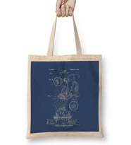 Bicycle Patent Blueprint J J Hentz Bez Çanta Uzun Saplı