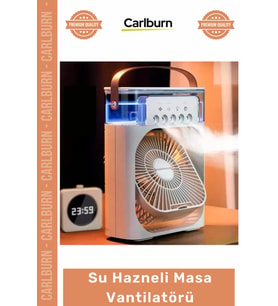 #Vantilatör Buzlu USB Buharlı Nemlendirici 600ml Sessiz Taşınabilir Ofis Tipi Su Hazneli Masa Vantil
