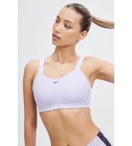 Nike Training Alpha Padded Adjustable Dri Fit High Support Sports Bra White Kadın Spor Bra Lila