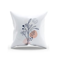 Moud's Çift Tarafı Baskılı Basic Flower-4 Desenli Süet Kırlent Kılıfı