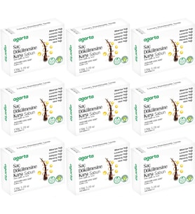Agarta El Yapımı Doğal Sabun 150GR Saç Dökülmesine Karşı (9 Lu Set)