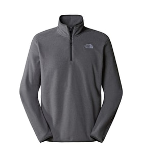 The North Face M 100 GLACIER Erkek Kısa Fermuar Polar NF0A855W4HJ1 (Gri)