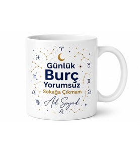 Günlük Burç Yorumsuz Sokağa Çıkmayan Astroloji Delisi Kupa Bardak Hediye