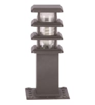 AVONNI BSU-68149-GR-K Gri Boyalı Dış Mekan Aydınlatma E27 Aluminyum Polikarbon/Akrilik Cam 20cm