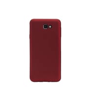 Samsung Galaxy J7 2 Prime Premium Silikon Kılıf Bordo