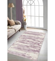 Pembe Sade Desensiz Kaymaz Tabanlı Dekoratif Halı MU003 - 100 x 160 cm