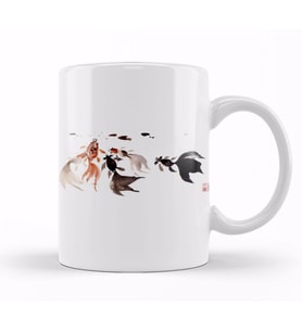 Goldfish Lover Hungry Goldfishes Kupa Bardak Porselen