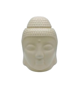 Seramik Buda Buhurdanlık Krem Mat 13cm (Karışık)