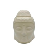 Seramik Buda Buhurdanlık Krem Mat 13cm (Karışık)