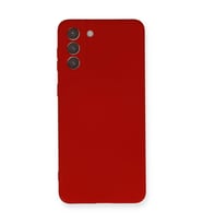 Samsung Galaxy S21 Plus Kılıf Nano İçi Kadife Silikon - Kırmızı