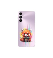 Samsung Galaxy A05S ile Uyumlu Splash Tilki Tasarımlı Şeffaf Silikon Kılıf