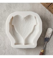 Dekoratif Avuç İçi Kalp Silikon Kalıp 9x8x6 Cm