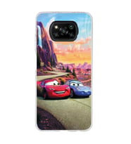 Poco X3 PRO / X3 NFC Uyumlu Şimşek Mcqueen Tasarımlı Şeffaf Telefon Kılıfı