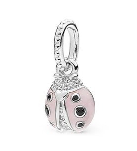 Nur Silver Uğur Böceği Gümüş Charm NUR-BL00290