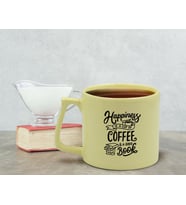BK Gift Pastel Sarı Middle Kupa Bardak, Arkadaşa Hediye, Ev Hediyesi, Doğum Günü Hediyesi, Ofis Hediyesi-6