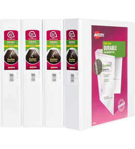 Avery Şeffaf Dosya 4'Lü Paket 1.5" Beyaz
