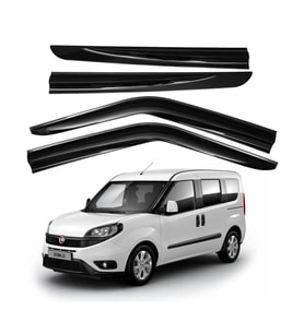 Cam Rüzgarlığı Fiat Doblo 2 2010-2023 ile uyumlu (Siyah)