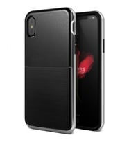 VRS iPhone X ile Uyumlu High Pro Shield Kılıf Satin Silver