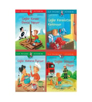 Çağlar Korsan Gemisi Yapıyor+karanlıktan Korkmuyor+makarna Pişiriyor+ Itfaiyeci Oluyor 4 Kitap Set
