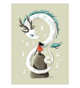 Dragon Spirit Tablo Ahşap Poster Dekoratif
