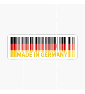 Made in Germany Araba Leptop Oto Sticker 13cm 4 Adet AB