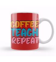 Funny coffee drinKs Art lover Gift Quote Vintage Retro Rainbow Style Kupa Bardak Porselen