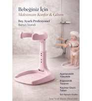 Bebek Banyo Yardımcısı Ayaklı Boy Ayarlı Yıkama Standı Katlanabilir Güvenli Bebek Duş Aparatı